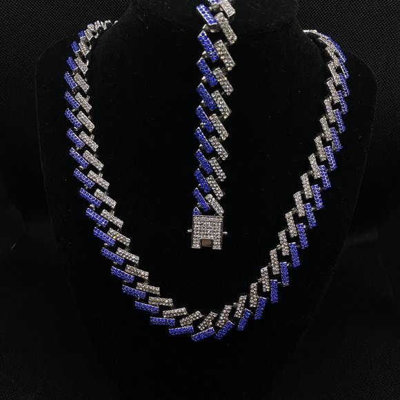 14k Gold Plated Necklace Bracelet Set - Picture 1 of 2